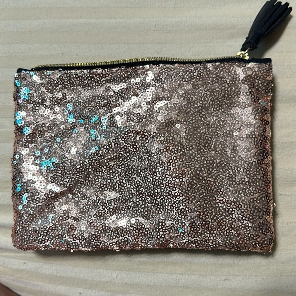IPSY travel or cosmetic bag, tassle zipper pull NWOT